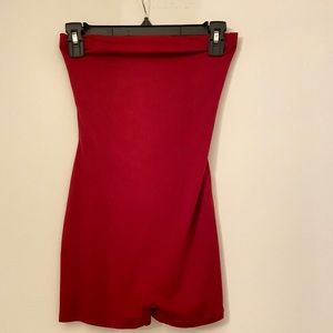 Fashion Nova Burgundy Romper